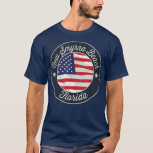 New Smyrna Beach - Patriotic Florida Souvenir T-Sh T-Shirt