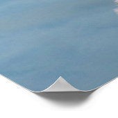 New Smyrna Beach, Snowy Egret auf Dock Poster (Ecke)