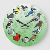 New Songbird Clock Große Wanduhr (Vorderseite)