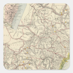 New South Wales 3 Quadratischer Aufkleber