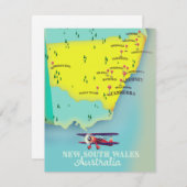 New South Wales Australia Map (Vorne/Hinten)