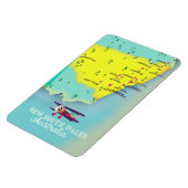 New South Wales Australia Map Magnet (Linke Seite)