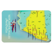 New South Wales Australia Map Magnet (Horizontal)