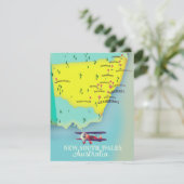 New South Wales Australien Karte (Stehend Vorderseite)