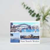 New South Wales Postkarte (Stehend Vorderseite)