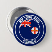 New South Wales Round Emblem Button (Vorne & Hinten)