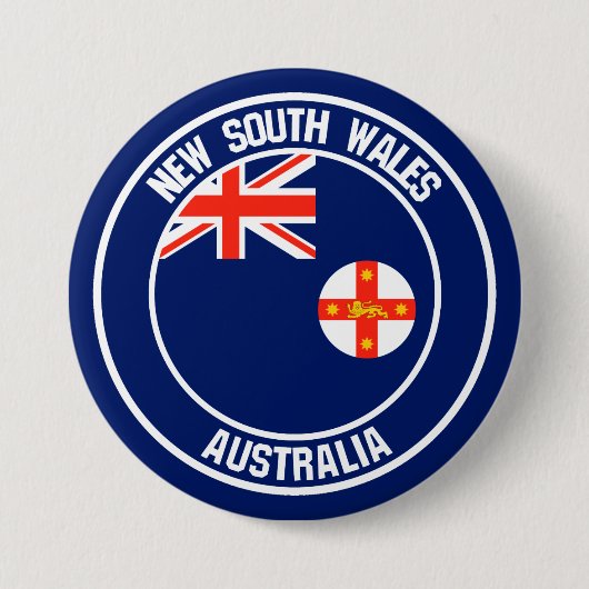 New South Wales Round Emblem Button (Vorderseite)