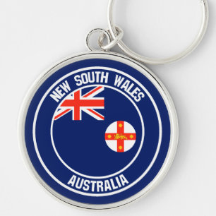 New South Wales Round Emblem Schlüsselanhänger