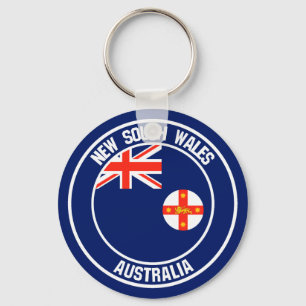 New South Wales Round Emblem Schlüsselanhänger