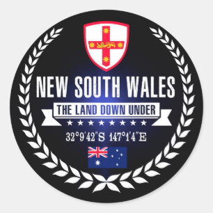 New South Wales Runder Aufkleber