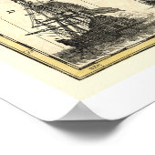 New Spain America Map 1712 Poster (Ecke)