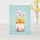 New Springtime Friend Easter Card Karte (Gelbe Blume)