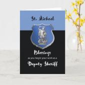 New Stellvertretender Sheriff St. Michael Blessing Karte (Gelbe Blume)
