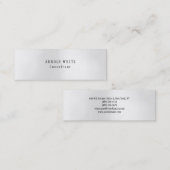 New Style Trendy Grau Minimalistisch Schlicht Mode Mini Visitenkarte (Vorne/Hinten)