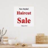 New Stylist Haircut Sale Poster Matte (Küche)