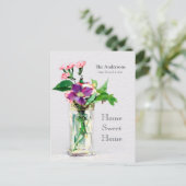 New Sweet Zuhause Edouard Manet Carnation clematic Postkarte (Stehend Vorderseite)