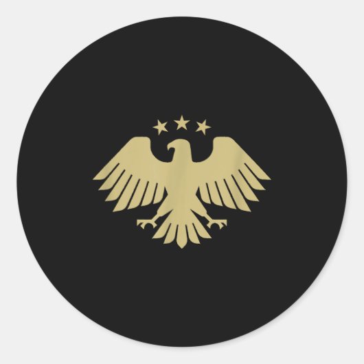 New Syrian Eagle Runder Aufkleber (Vorderseite)