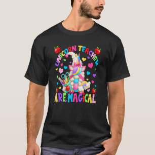 New Teacher Unicorn Gnome for Women Niedlich Magic T-Shirt