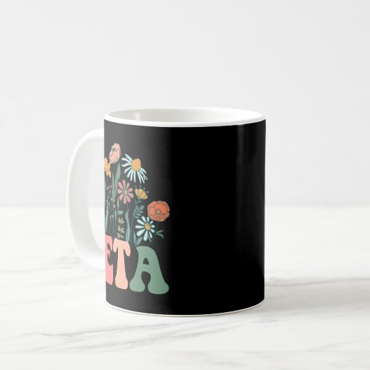 New Teta Wildflower First Birthday & Baby Show Kaffeetasse (Vorderseite Links)