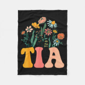 New Tia Wildflower First Birthday & Baby Showe Fleecedecke (Vorderseite)