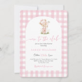 New to the Club Baby Shower Girl Invitation Einladung (Vorderseite)