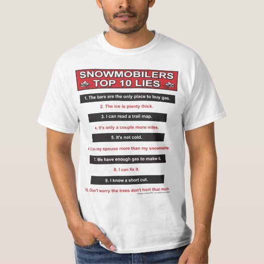 New-top-10-lies-Large-Red T-Shirt (Vorderseite)