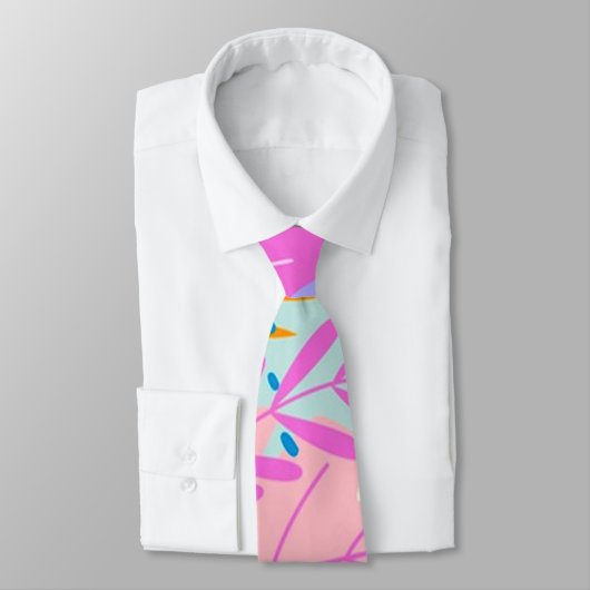 New Trendy Modern Leaf Neck Tie Krawatte (Gebunden)