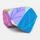 New Trendy Modern Leaf Neck Tie Krawatte (Gerollt)