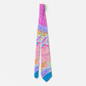 New Trendy Modern Leaf Neck Tie Krawatte (Rückseite)