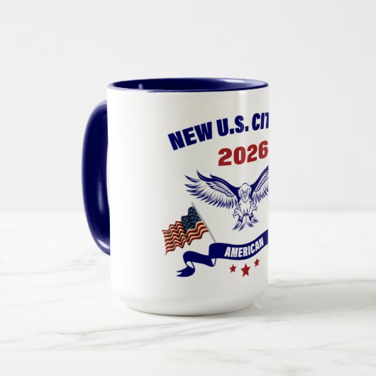 New U.S. American Citizen 2026 Mug Tasse (Vorderseite Links)
