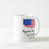 New U.S. Citizen – American Map Citizenship Day Kaffeetasse (VorderseiteRechts)