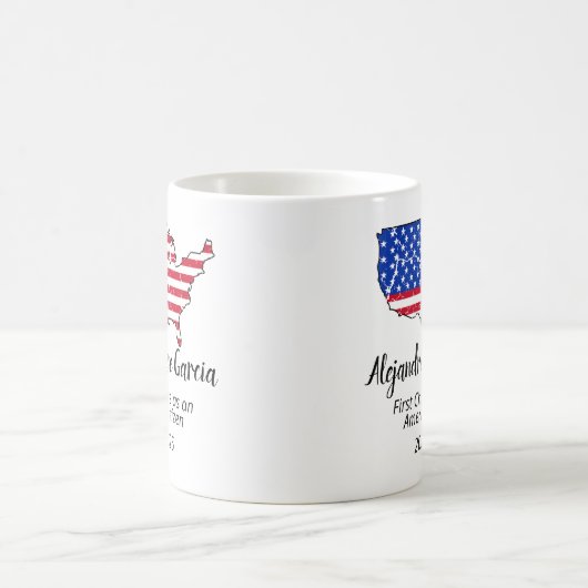 New U.S. Citizen – American Map Citizenship Day Kaffeetasse (Mittel)