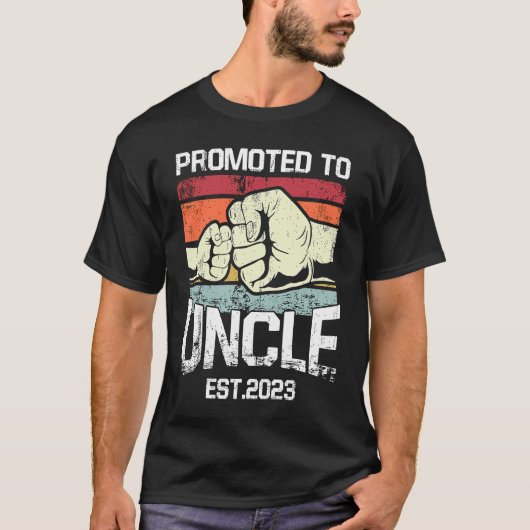 New Uncle 2023 Promoted To Uncle 2023 T-Shirt (Vorderseite)