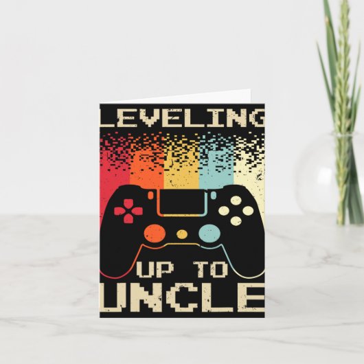 New Uncle For Men Boys Soon To Be Uncle Nephew Gam Karte (Vorderseite)