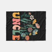 New Uncle Wildflower First Birthday & Baby Sho Fleecedecke (Vorderseite (Horizontal))