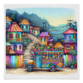 NEW Unique HAITI, Aruba, Antigua Poster