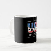New US Citizen 2022 Proud American Citizenship USA Kaffeetasse (Vorderseite Links)