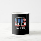 New US Citizen 2022 Proud American Citizenship USA Kaffeetasse (Mittel)