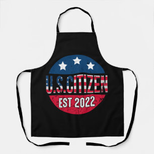 New US Citizen Est 2022 American Immigrant Schürze