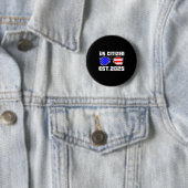 New Us Citizen Est 2025 American Immigrant Citizen Button (Beispiel)