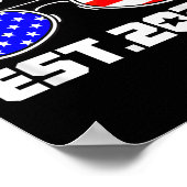 New Us Citizen Est 2025 American Immigrant Citizen Poster (Ecke)