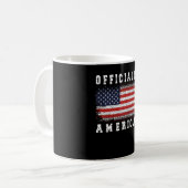 New US Citizen Gift Proud American Citizenship USA Kaffeetasse (Vorderseite Links)