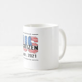 New US Citizen Gift Proud American Citizenship USA Kaffeetasse (VorderseiteRechts)
