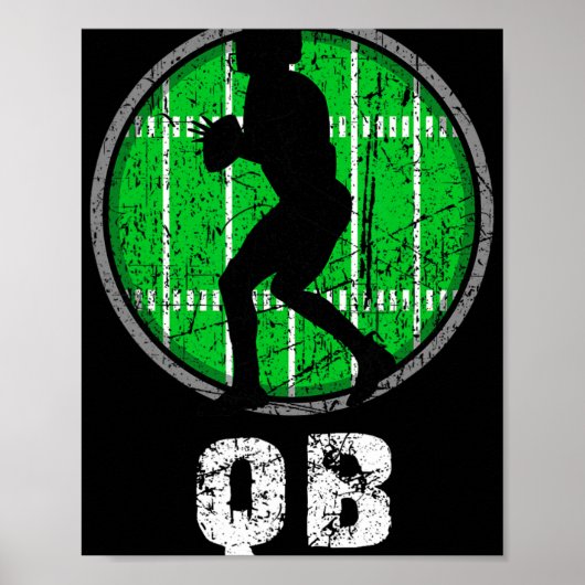 New, Usa Football Quarter Back, Nostalgic Nge Vint Poster (Vorne)