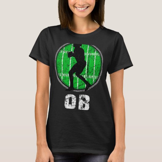 New, Usa Football Quarter Back, Nostalgic Nge Vint T-Shirt (Vorderseite)