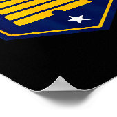 New Utah Flag - State Flag Of Ut Beehive Logo Retr Poster (Ecke)