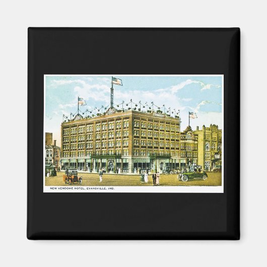 New Vendome Hotel, Evansville, Inidana Magnet (Vorne)