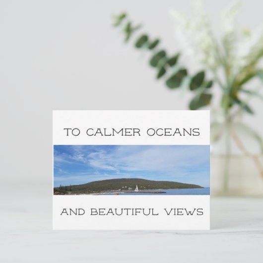 New Views Moving Postkarte (Stehend Vorderseite)