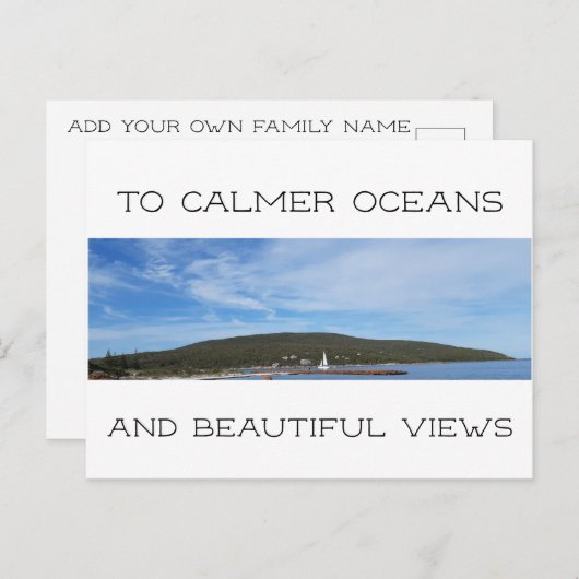 New Views Moving Postkarte (Vorne/Hinten)