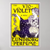 New VIOLET Lundborg Parfüm Art von Louis Rhead Poster (Vorne)